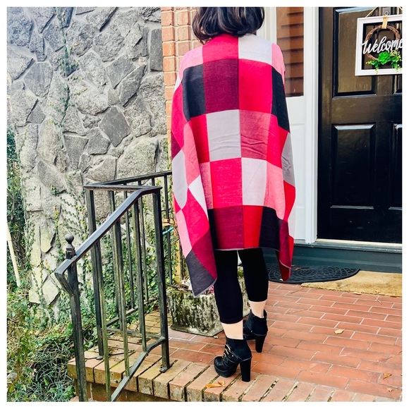 06 Boho Fabulous Oversized Wrap Poncho Shawl - Picture 6 of 7